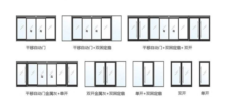 單開(kāi)、雙開(kāi)自動(dòng)門樣式圖片